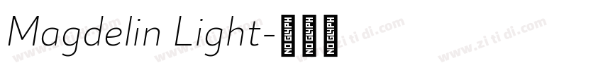 Magdelin Light字体转换